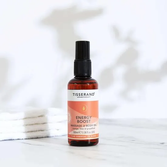 Tisserand Aromatherapy Energy Boost Massage & Body Oil 100ml