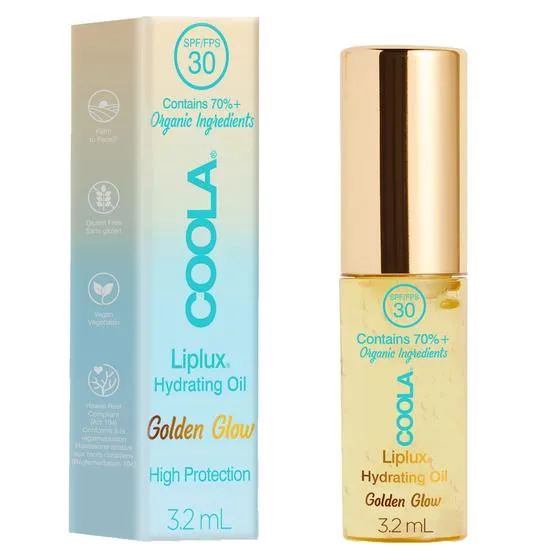 Coola Classic Liplux Hydrating Oil Golden Glow SPF 30 3.2ml