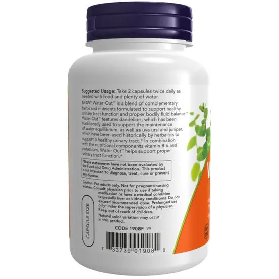 NOW Foods Water Out Capsules 100 Capsules