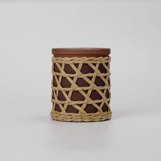 French Connection Bamboo Collection Black Cherry & Cedarwood Candle 200g