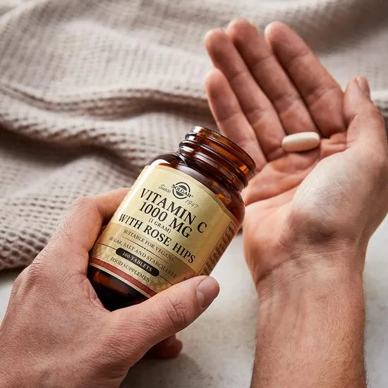 Solgar Vitamin C 1000mg With Rose Hips 100 Tablets