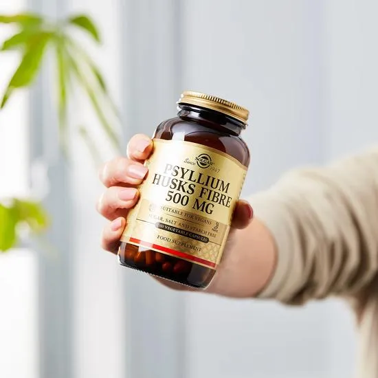 Solgar Psyllium Husks Fibre 500mg Vegetable Capsules x 200