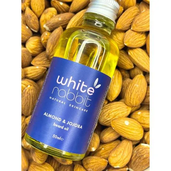 White Rabbit Skin Care Almond & Jojoba Skin & Beard Boosting Oil 50ml / aluminium screw cap