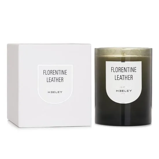 HEELEY Florentine Leather Candle 290g