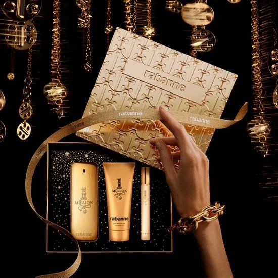 Paco Rabanne 1 Million Eau De Toilette Men's Aftershave Gift Set 100ml With 10ml Eau De Toilette & Shower Gel