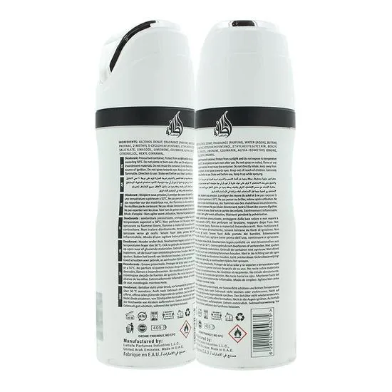 Lattafa Ana Abiyedh Perfumed Deodorant Spray 200ml
