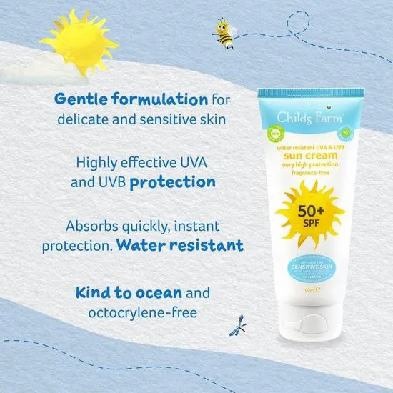 Childs Farm Fragrance Free Sun Cream SPF 50 100ml