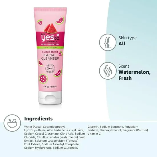 Yes To Watermelon Super Fresh Facial Cleanser 118ml