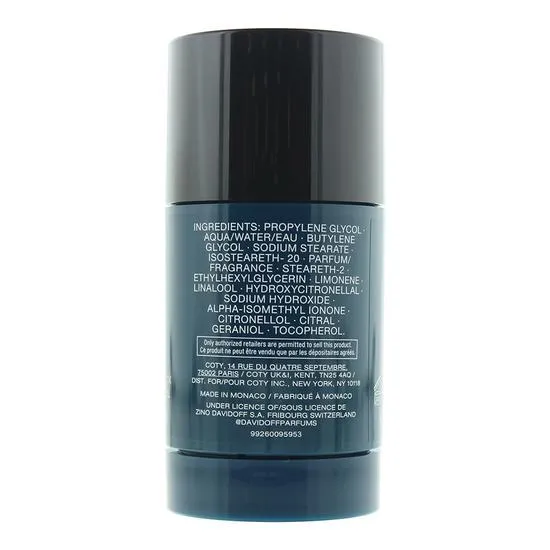Davidoff Cool Water Alcohol Free Deodorant Stick 70g