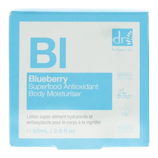 Dr Botanicals Blueberry Superfood Antioxidant Body Moisturiser 60ml
