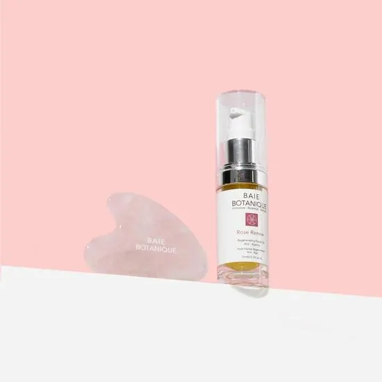 Baie Botanique Rose Quartz Gua Sha