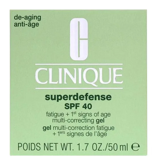Clinique Superdefense SPF 40 Fatigue + 1st Signs Of Age Multi-Correcting Gel 50ml