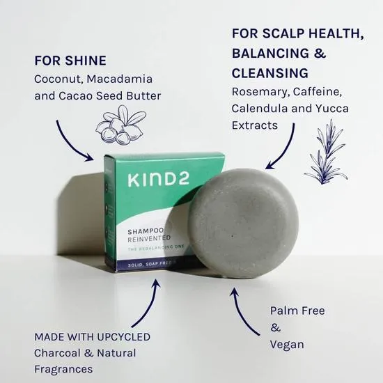 Kind2 The Rebalancing One Purify & Balance Solid Shampoo Bar