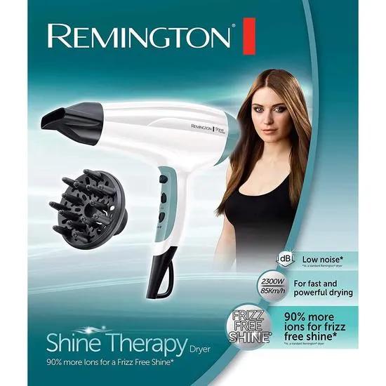 Remington Shine Therapy D5216 Hair Dryer White And Teal