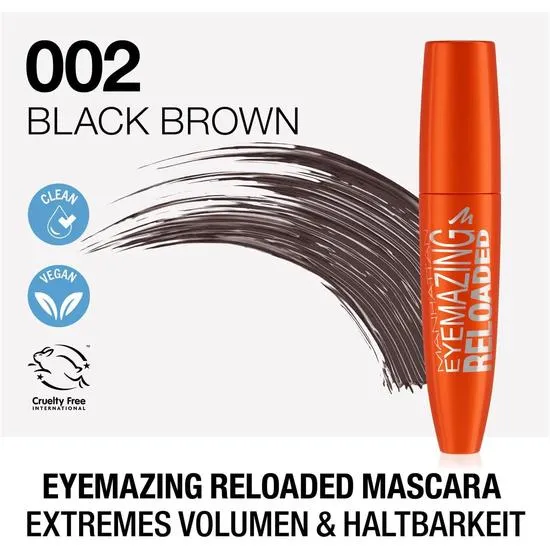 Manhattan Cosmetics Eyemazing Reloaded Mascara 002 Brown Black 12ml