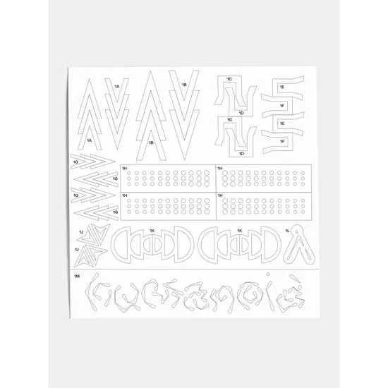 Glisten Cosmetics Stencil Pack Humanoid Skinwear