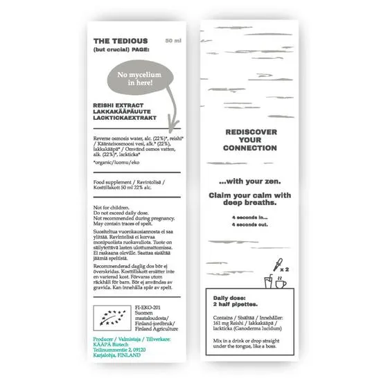 Kaapa Mushrooms Reishi Tincture 50ml