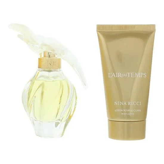 Nina Ricci L'air Du Temps Eau De Toilette Gift Set 100ml Eau De Toilette + 75ml Body Lotion