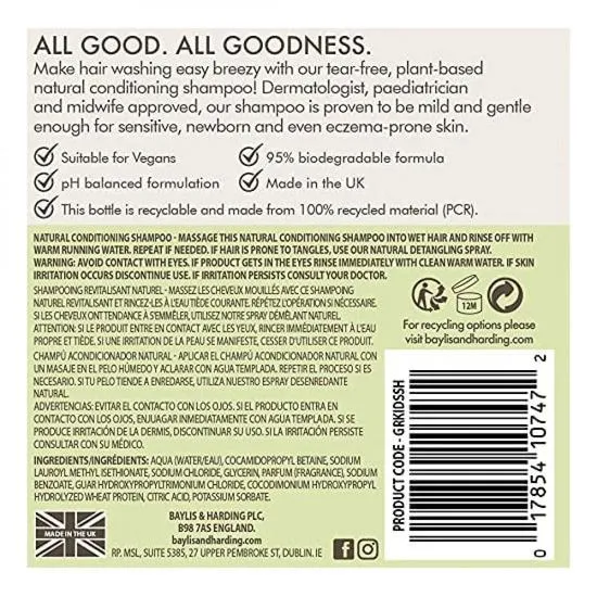 Baylis & Harding Goodness Kids Watermelon Burst Natural Conditioning Shampoo 500ml