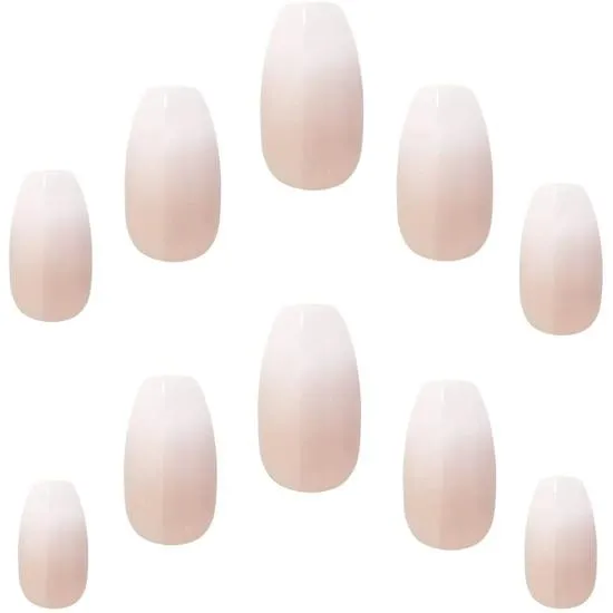 Elegant Touch Acrylic French Coffin False Nails No.02