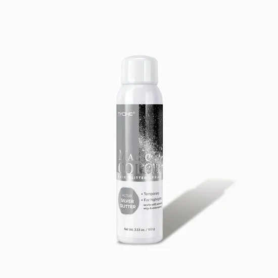 NICKA K NEWYORK Tyche Magic Colour Hair Glitter Spray Silver Glitter 100g