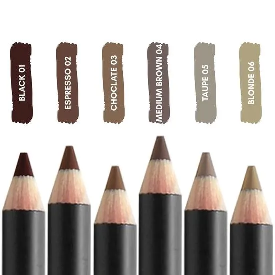 The Browgal Skinny Eyebrow Pencil 01 Black