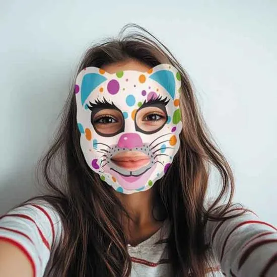 7th Heaven Roar-Freshing Rainbow Leopard Face Mask Apple & Winter Cherry