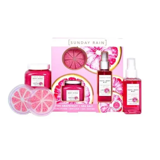 Sunday Rain Pink Grapefruit & Sea Salt Trio