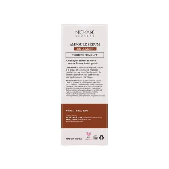 NICKA K NEWYORK Tighten Collagen Ampoule Serum 30ml