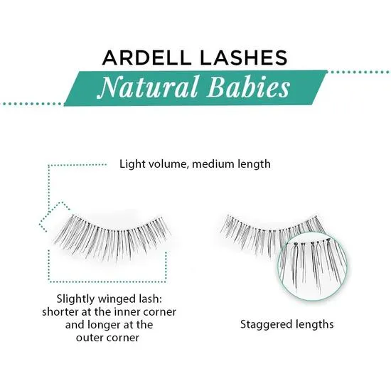 Ardell Natural Lashes Multipack Babies, Black