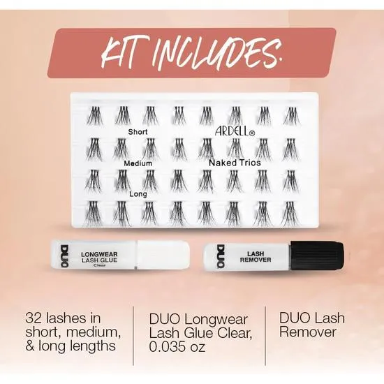 Ardell Naked Lashes Trios Kit 32 Trios