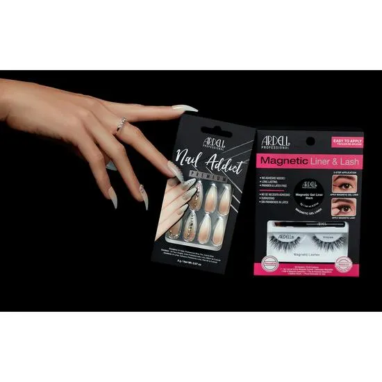 Ardell Nail Addict Premium Nail Set Nude Light Crystals