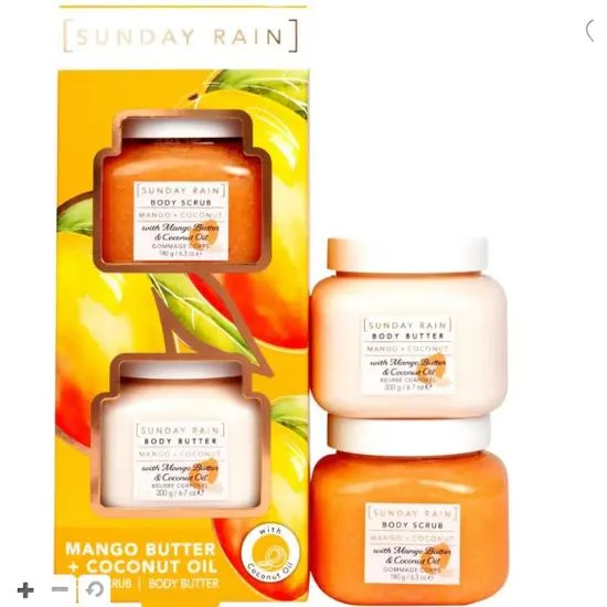 Sunday Rain Mango Butter & Coconut Oil Duo