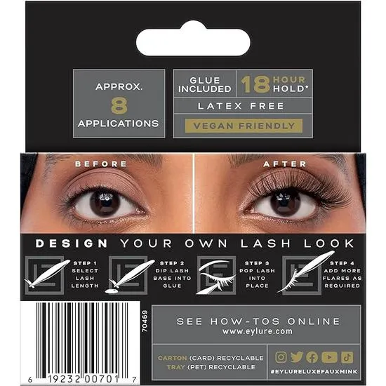 Eylure Luxe Faux Mink Effect Individual Lashes