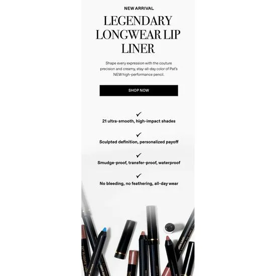 Pat McGrath Labs Legendary Longwear Lip Liner 1980 (Vivid Magenta)