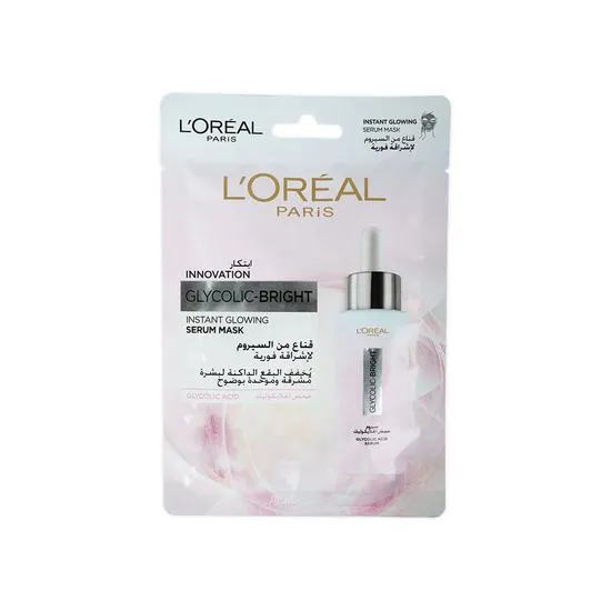 L'Oreal Paris Innovation Glycolic Bright Instant Glowing Serum Mask 22g