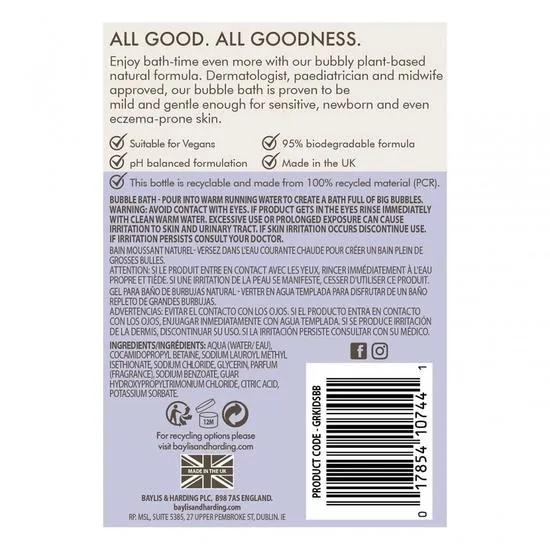 Baylis & Harding Goodness Kids Lavender & Vanilla Natural Bubble Bath 500ml