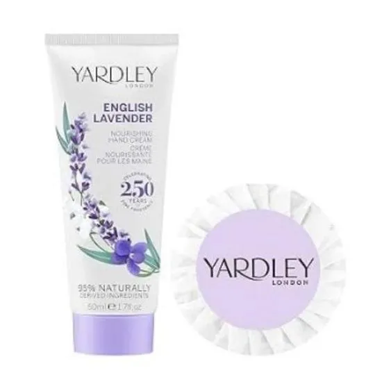 Yardley English Lavender Hand Collection Set Luxury Soap 50g + Hand Cream 50ml