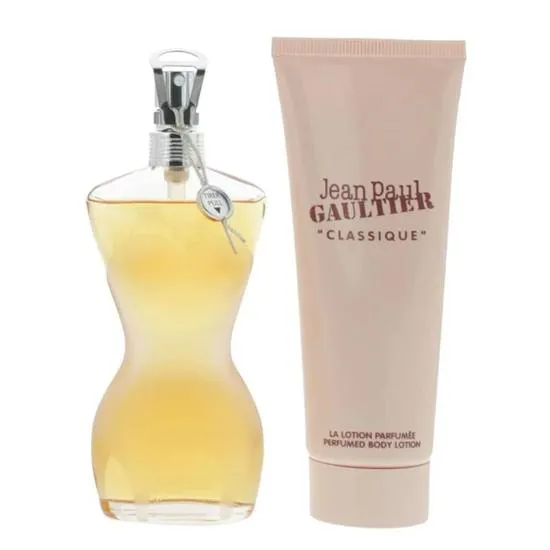 Jean Paul Gaultier Classique Gift Set: Eau De Toilette + Body Lotion 50ml EDT + 75ml Body Lotion