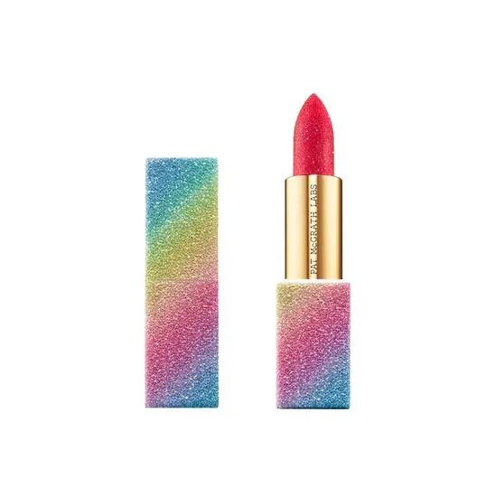Pat McGrath Labs BlitzTrance Lipstick StarGlaze Rebel Red (Cool Red with Copper Pink Pearl)