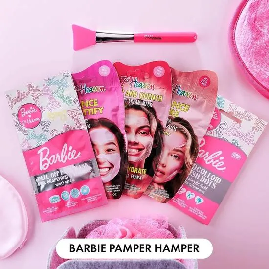 7th Heaven Barbie Pamper Hamper Moisturising & Fun Skin Care Gift Set