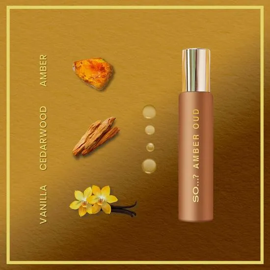 SO...? Oud Travel Size Mini Premium Eau De Toilette Gift Set 4 x 15ml