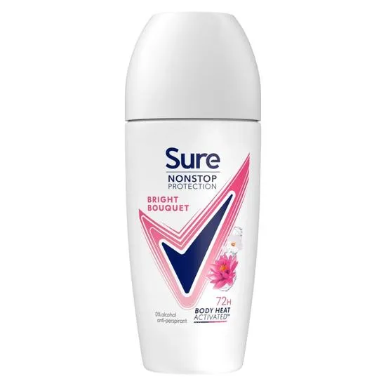 Sure Nonstop Protection Bright Bouquet Deodorant Roll On 50ml