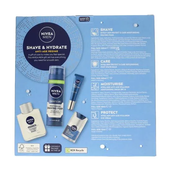 Nivea Men Shave & Hydrate 4pc Gift Set