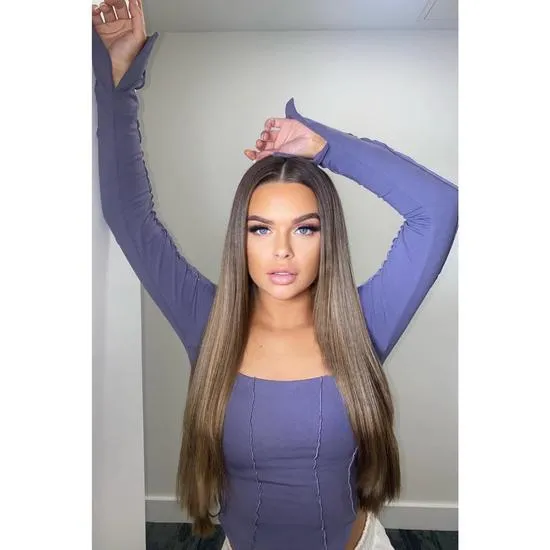 LullaBellz Thick 24" Straight Clip In Hair Extensions REDS 1 Piece