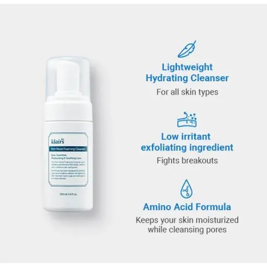 Dear Klairs Rich Moist Foaming Cleanser 100ml