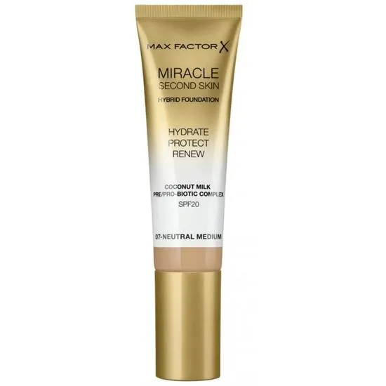 Max Factor Miracle Touch Second Skin Foundation SPF 20 4 Light Medium