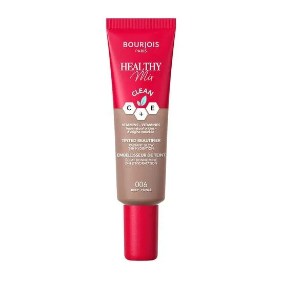 Bourjois Foundation Healthy Mix, Clean C+E, Tinted Beautyfier Tube 06 Deep