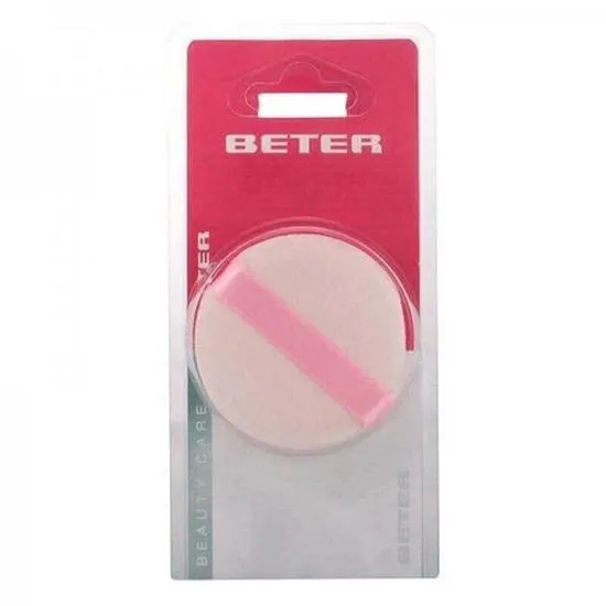 Beter Double Cosmetic Powder Puff In Cotton
