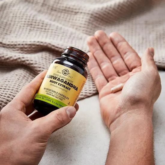 Solgar Botanical & Herb Ashwagandha Root Extract Vegetable Capsules x60